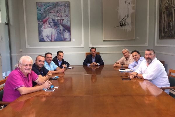 17 09 19 Junta Directiva APDA Carlos Castillo, Toño Peral y Pablo Sandoval