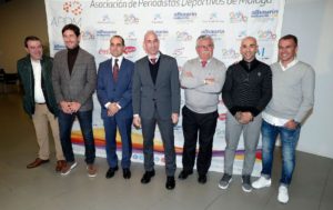 Luis Rubiales, en la charla coloquio de la APD Málaga