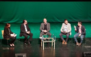 Luis Rubiales, en la charla coloquio de la APD Málaga