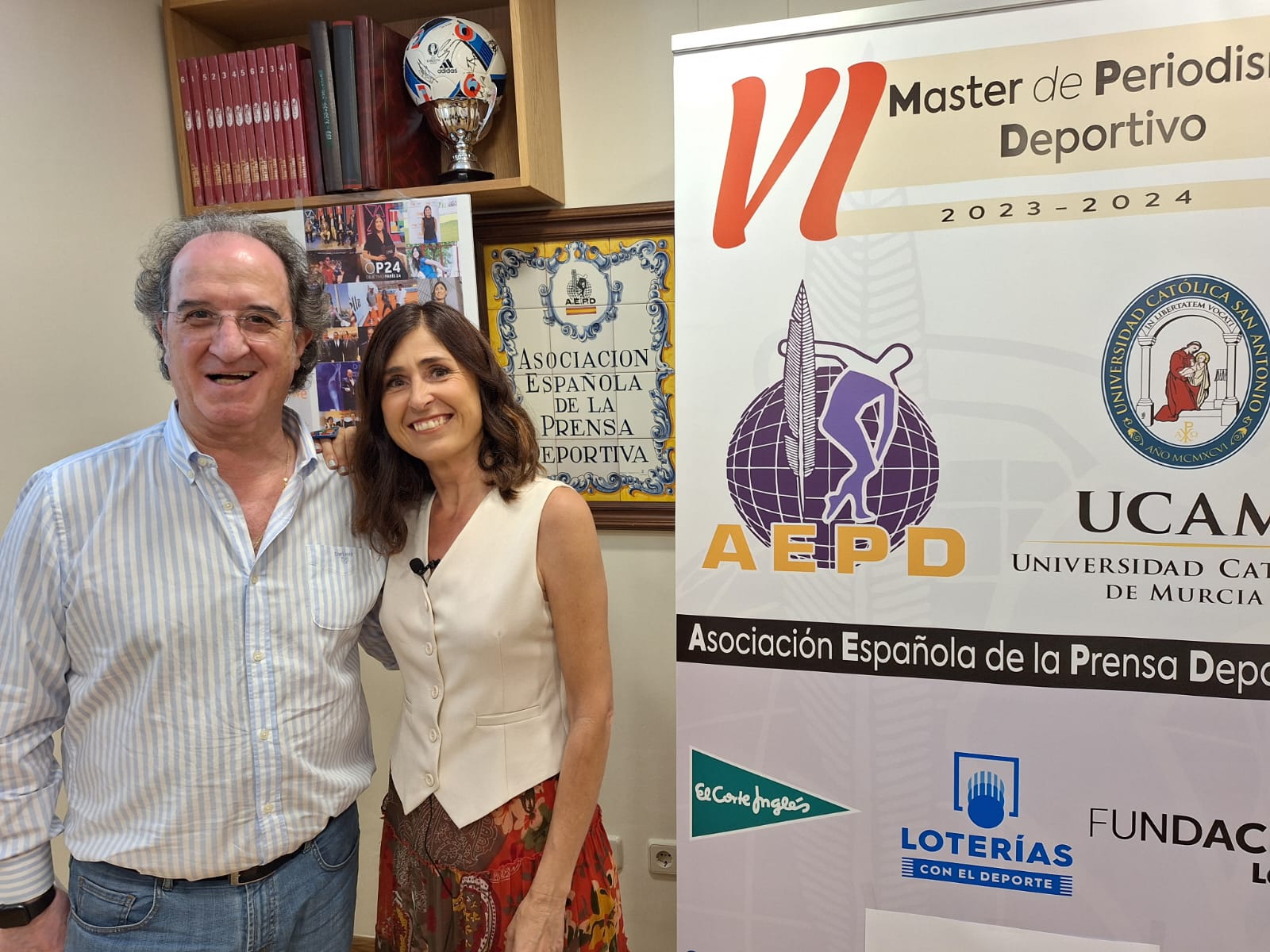 Lourdes García Campos y Julián Redondo cerraron las Clases Magistrales del VI Curso de Periodismo Deportivo (UCAM-AEPD)