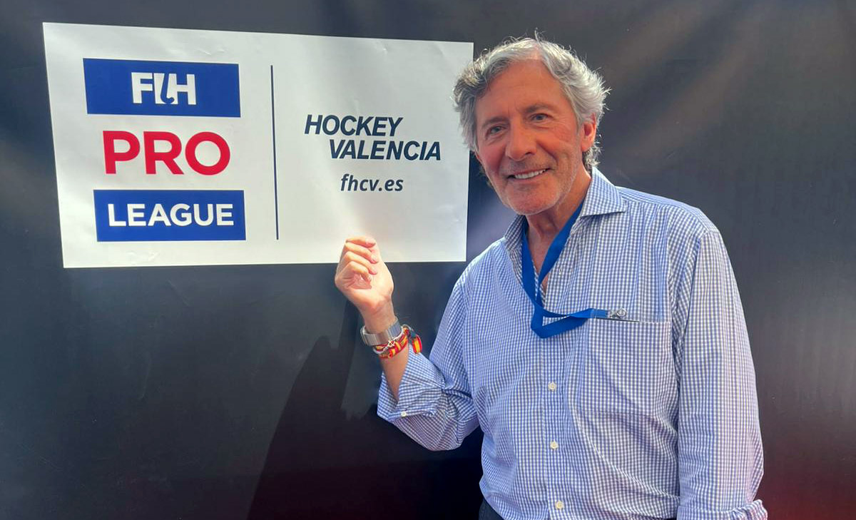 Jesús Álvarez apoyó a las selecciones españolas de hockey en la FIH Pro League