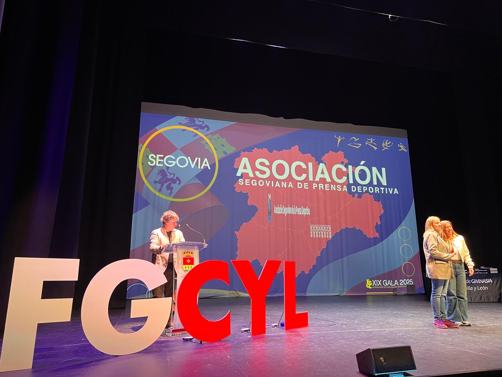 La Asociación Segoviana de la Prensa Deportiva, galardonada en la Gala de la Federación de Gimnasia de Castilla y León