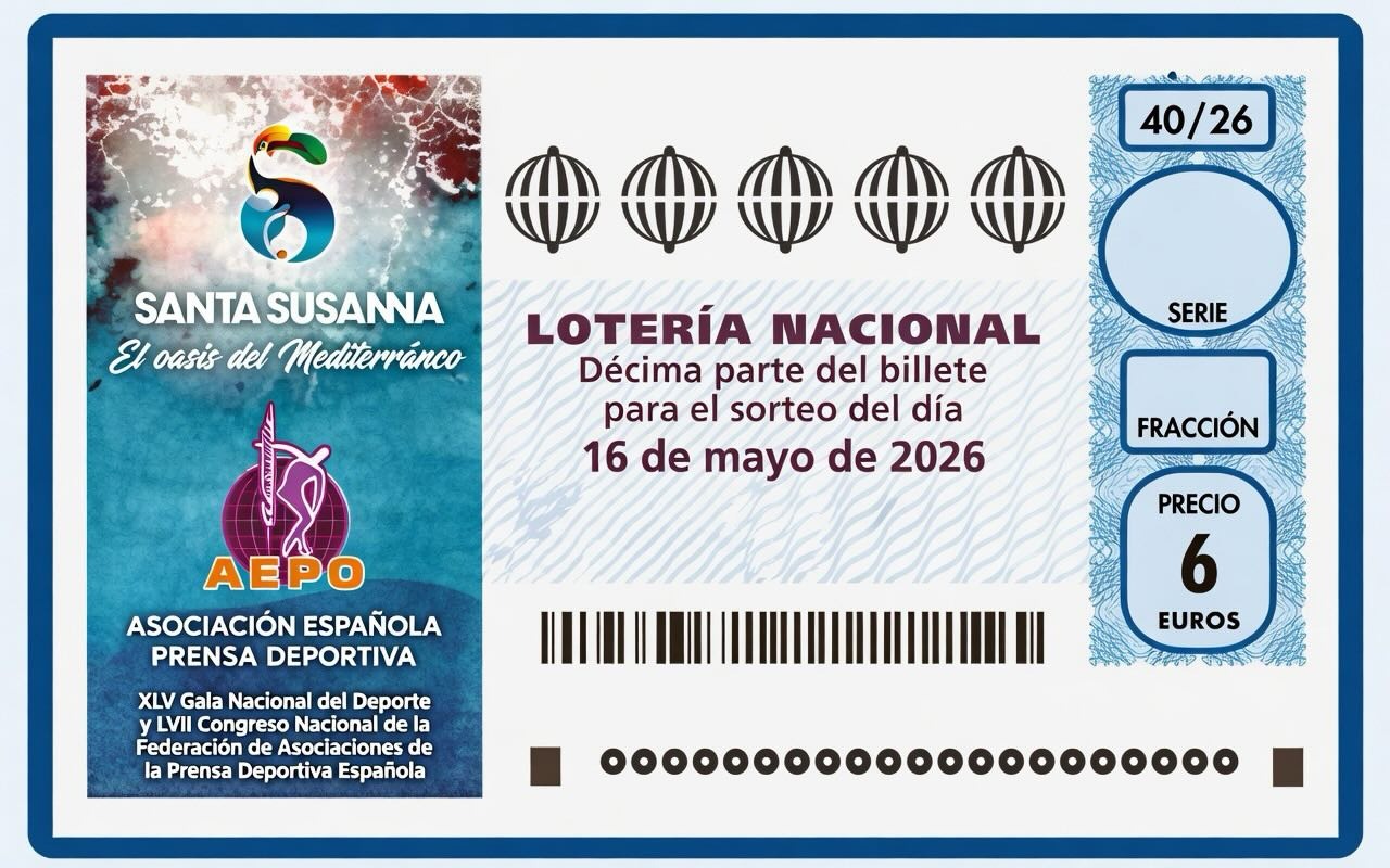 La Gala Nacional del Deporte, protagonista del billete de Lotería Nacional