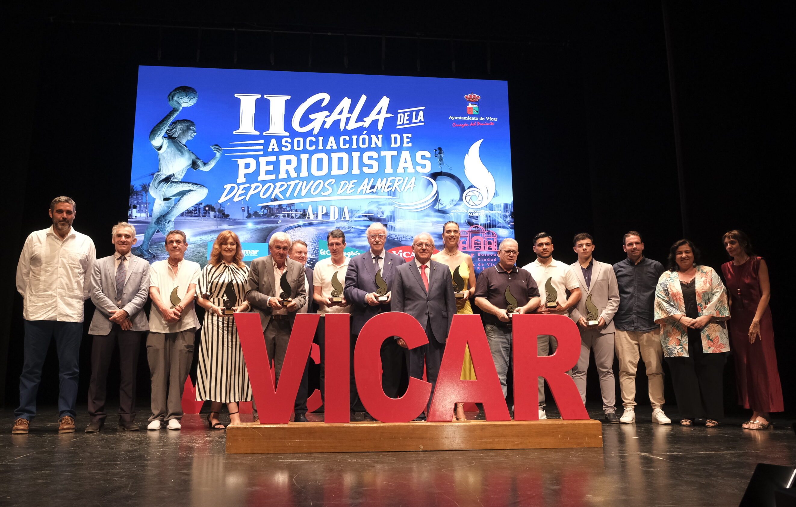 La Asociación de Periodistas Deportivos de Almería vive su día grande en Vícar con su gala anual
