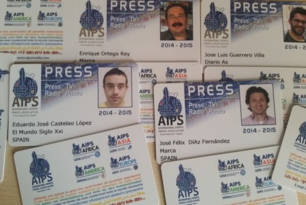 Carnets de afiliados a la AIPS/AEPDE