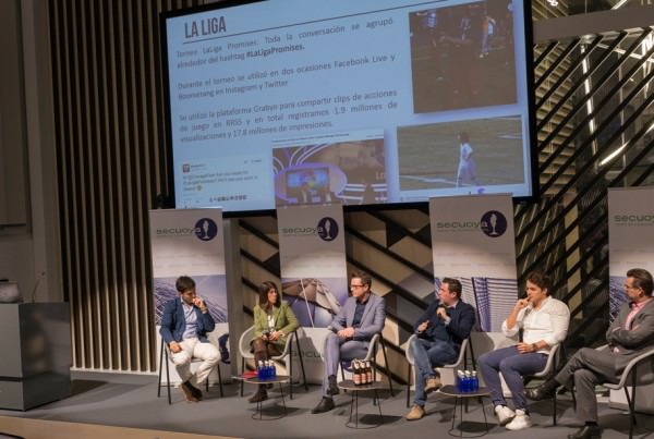 Los potentes, durante el foro celebrado en el Campus Madrid