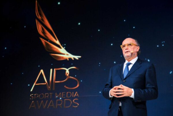 El Presidente de la AIPS, Gianni Merlo (Carlo Pozzoni/AIPS Media).